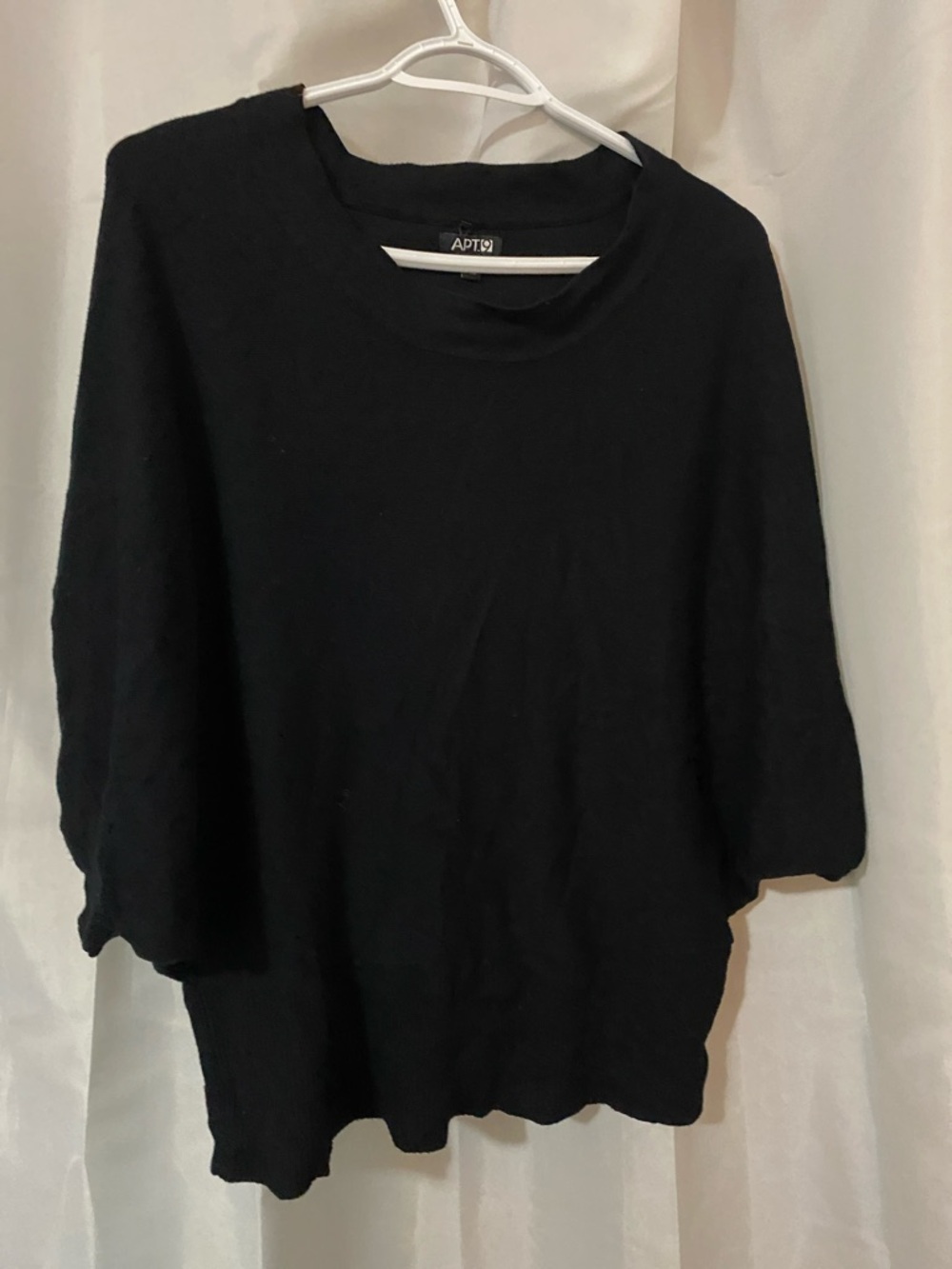 Apt. 9 Black Crewneck Pullover